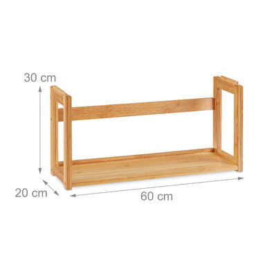 Relaxdays DIY Stapelregal aus Bambus