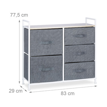 Relaxdays Regalsystem verschiedene Varianten grau