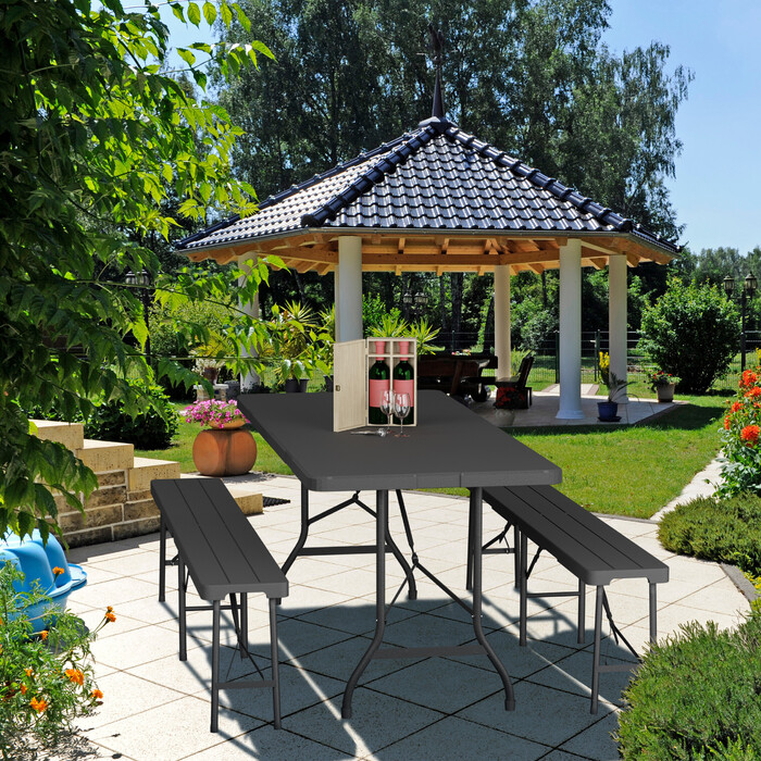 Relaxdays Gartentisch klappbar