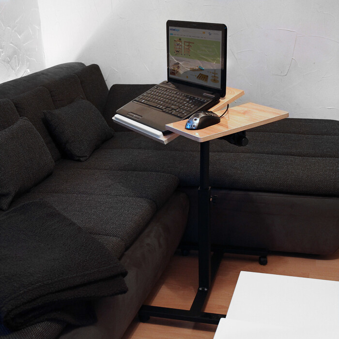 Relaxdays Laptoptisch höhenverstellbar Holz