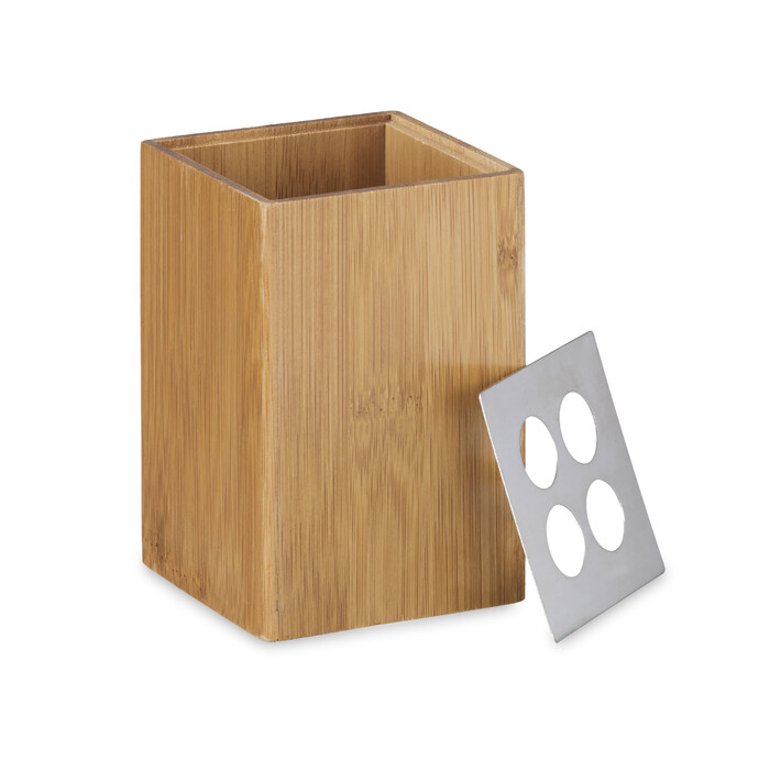 Relaxdays Bad-Accessoires-Set Bambus