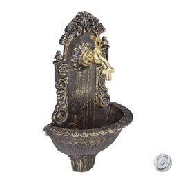 Relaxdays Wandbrunnen antik