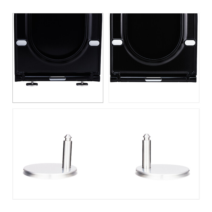 Relaxdays Toilettendeckel mit Absenkautomatik