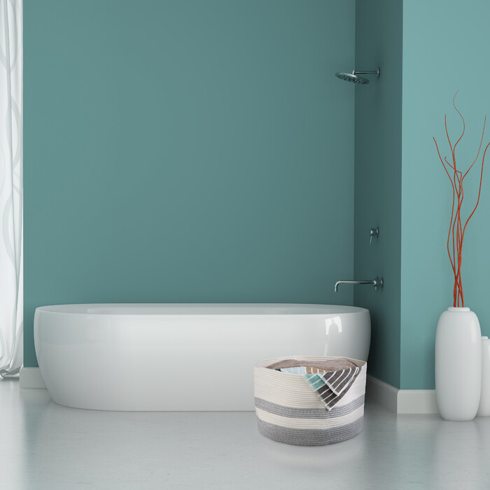 Relaxdays Aufbewahrungskorb aus Baumwolle