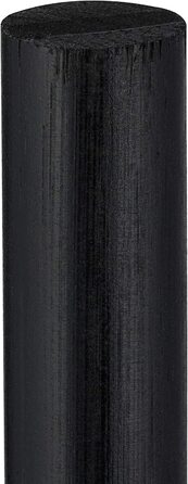 Relaxdays Toilettenpapierhalter stehend, Bambus, mit Ersatzrollenhalter, 5 Rollen, HxBxT: 71x19x19 cm, schwarz-Natur, 1 Stück