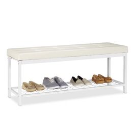 Relaxdays Schuhbank XXL mit Polster