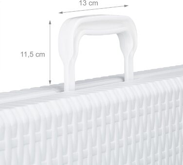 Relaxdays Gartentisch klappbar BASTIAN, groß, Tragegriff, stabiler Campingtisch, H x B x T: 72 x 178 x 74 cm, (Weiß)