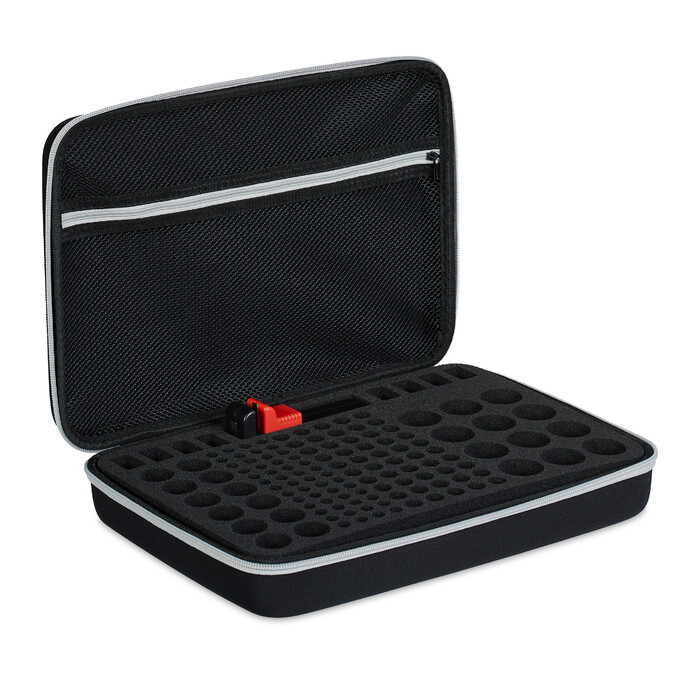 Relaxdays Batterie Koffer mit Tester