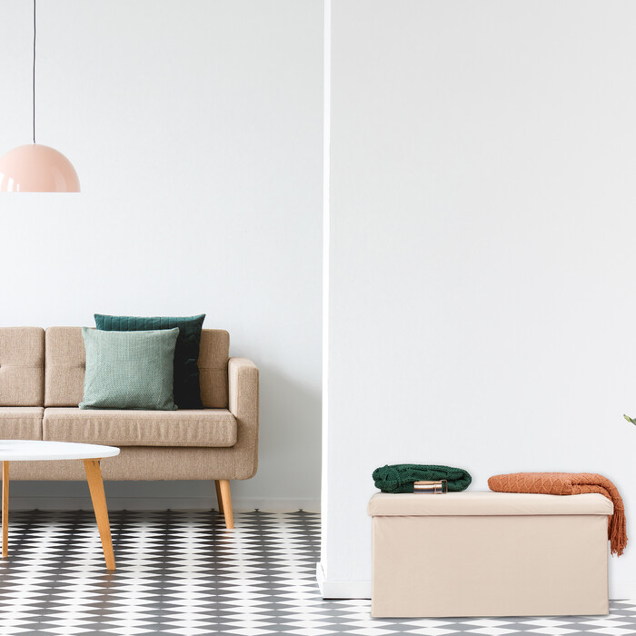 Relaxdays Faltbare Samt Sitzbank
