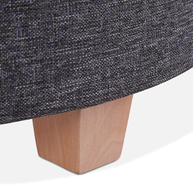 Relaxdays Runder Sitzhocker mit Stauraum