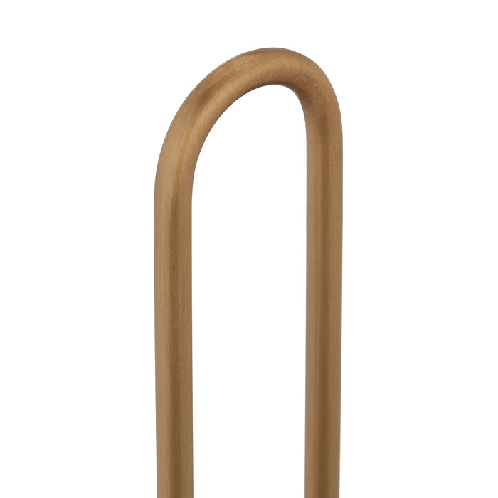 Relaxdays Küchenrollenhalter aus Holz & Messing