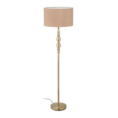 Relaxdays Stehlampe Wohnzimmer beige