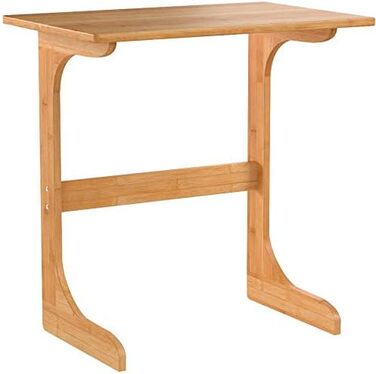 Relaxdays Laptoptisch Bambus H x B x T: ca. 62,5 x 60 x 40 cm Beistelltisch als auch als Notebook-Couchtisch aus Holz mit praktischer Ablage und optimaler Arbeitshöhe aus hochwertigem Bambus, natur