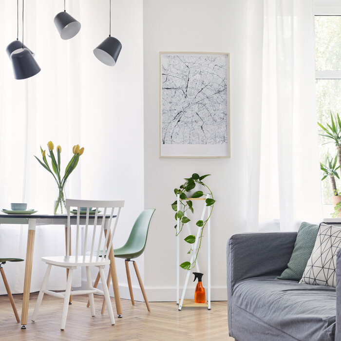 Relaxdays Hoher Blumenständer mit 2 Etagen