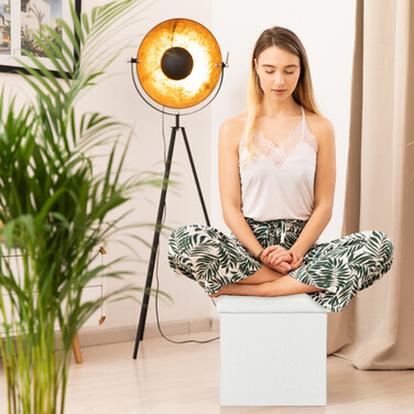 Relaxdays Sitzhocker mit Stauraum