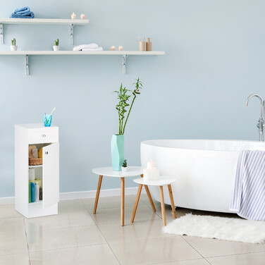 Relaxdays Weißer Badschrank