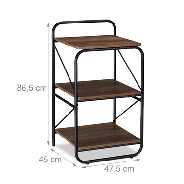Relaxdays Standregal mit 3 Ebenen