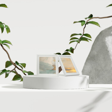 Relaxdays Bilderrahmen 38,5 x 38,5 cm 2er Set