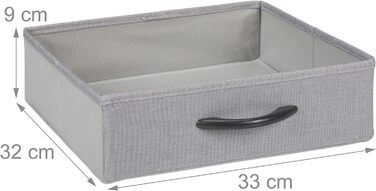 Relaxdays Schuhregal, 2 Schubladen, 4 Ablagen, 12 Paar Schuhe, offen, MDF, Stahl, HBT 95x72,5x35,5 cm, grau Design E