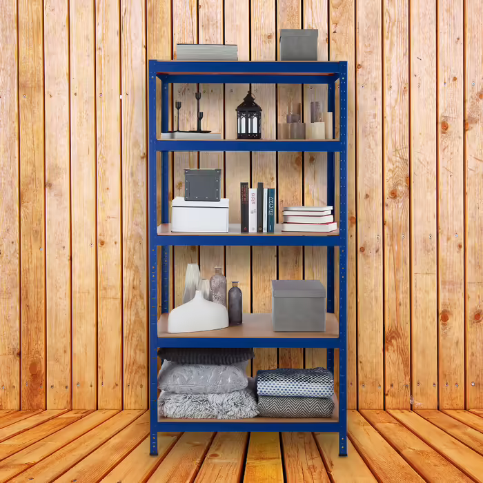 Relaxdays Schwerlastregal 180x90x60 in Blau