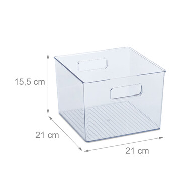 Relaxdays Kühlschrank Organizer mit Griffen