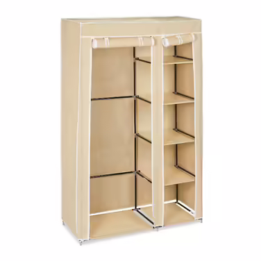 Relaxdays Großer Stoffschrank mit Kleiderstange