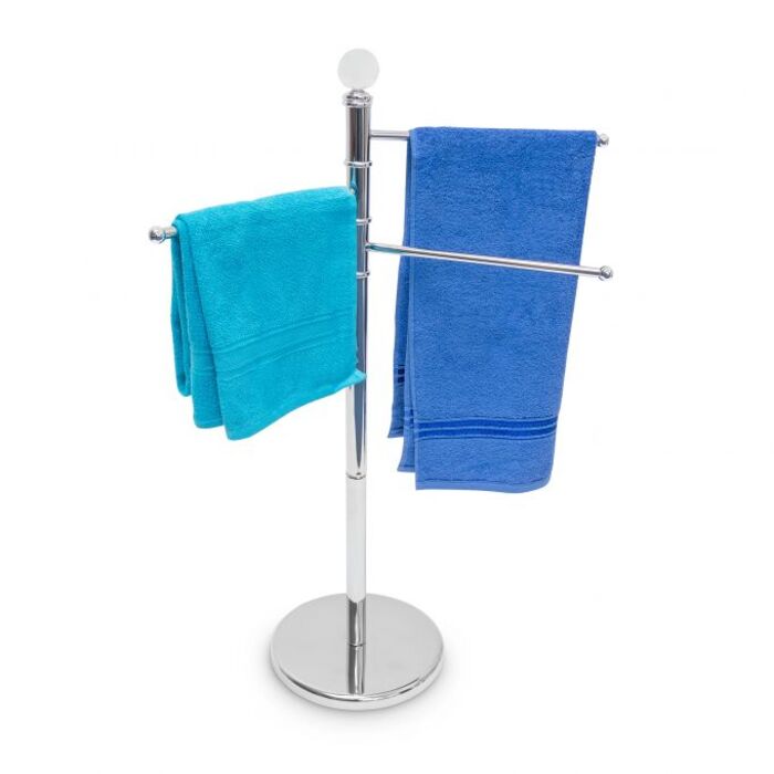 Relaxdays Handtuchständer Edelstahl 3-armig