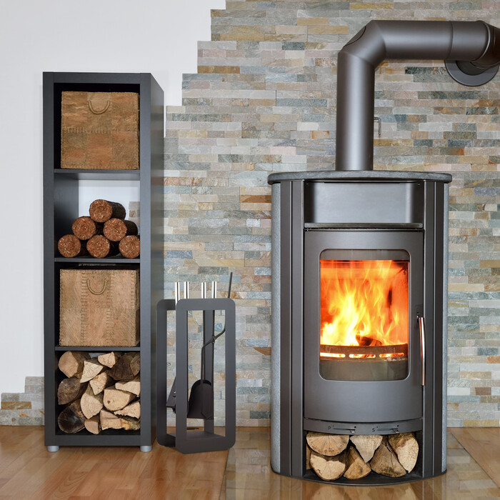 Relaxdays 5-teiliges Kaminbesteck in Grau/Silber