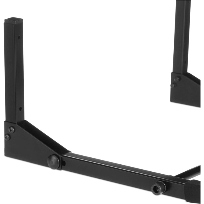 Relaxdays, schwarz Fahrrad Wandhalterung, klappbar, Radaufhängung, Tragkraft 30 kg, Radhalter HxBxT 19,5 x 44 x 47 cm, Fahrra