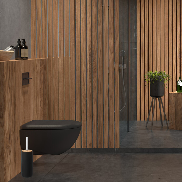 Relaxdays WC Bürstenhalter Keramik