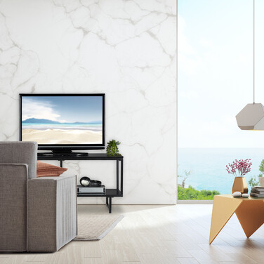 Relaxdays TV Lowboard MDF in Schwarz
