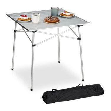 Relaxdays Klapptisch Aluminium