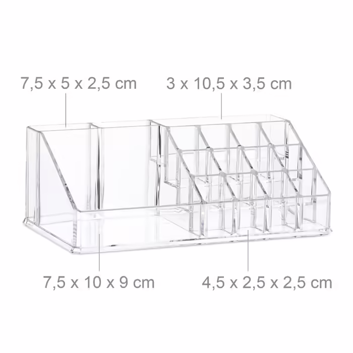 Relaxdays Kosmetikorganizer mit 6 Schubladen