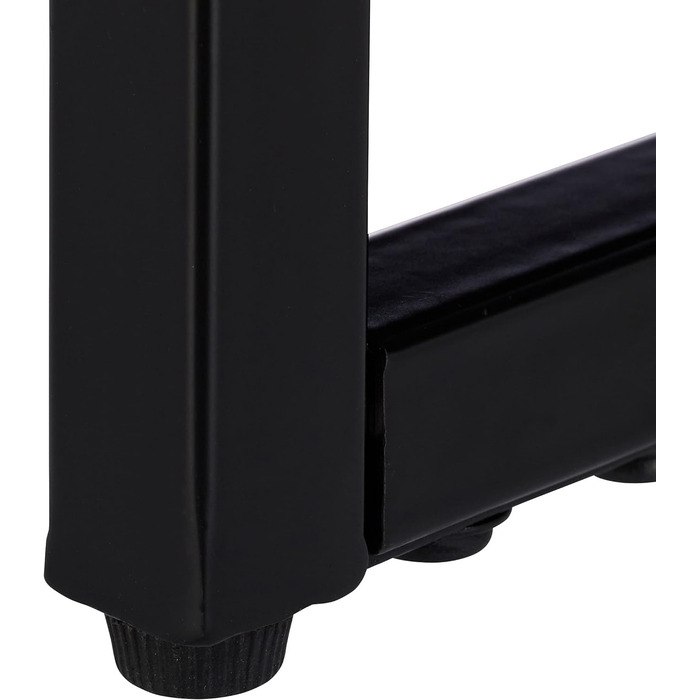 Relaxdays Schwarz Runder Beistelltisch aus Glas und Metall, dekorativer Loungetisch, HxBxT: 51 x 50 x 50 cm, in edlem, Standard
