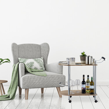 Relaxdays Servierwagen mit 2 Etagen