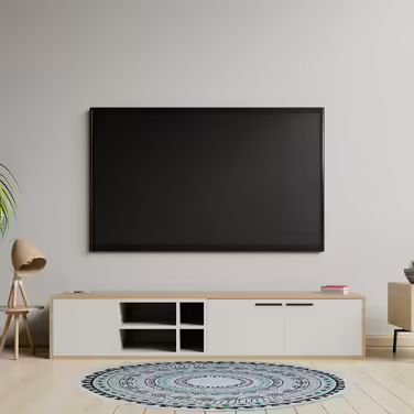 Relaxdays Runder Teppich mit Mandala-Design