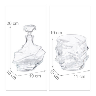 Relaxdays Whisky Set 5-teilig