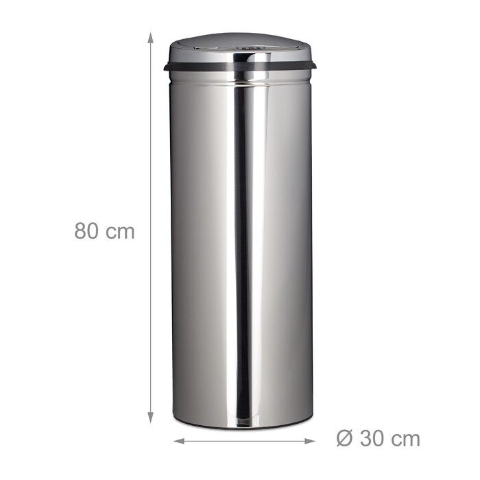 Relaxdays Mülleimer 50 L mit Sensor