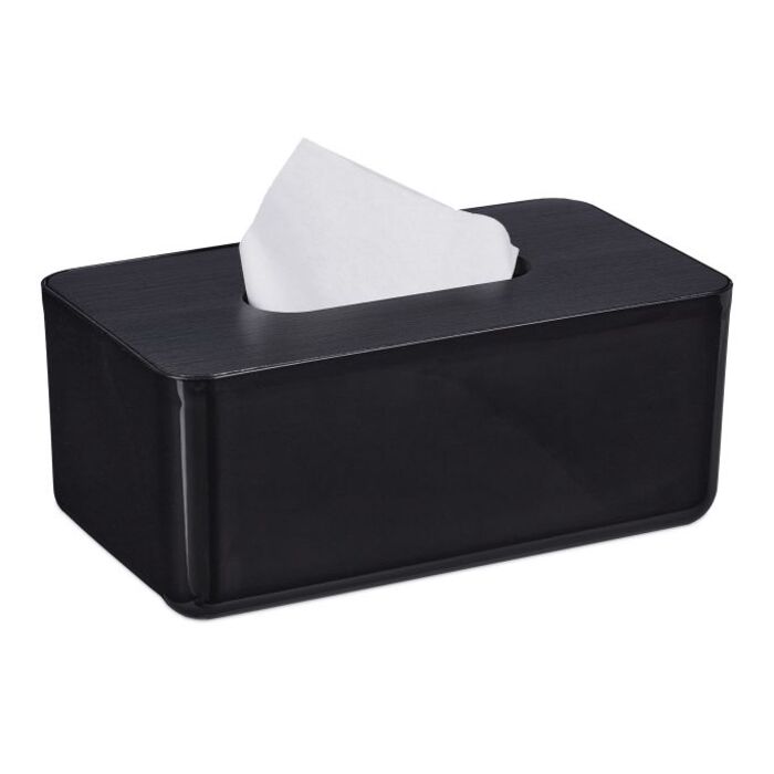 Relaxdays Tücherbox mit Bambusdeckel