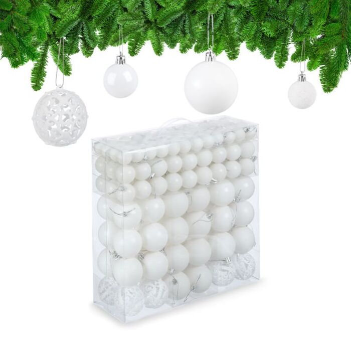 Relaxdays Weihnachtskugeln im 150er Set
