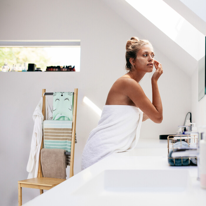 Relaxdays Herrendiener Stuhl aus Bambus