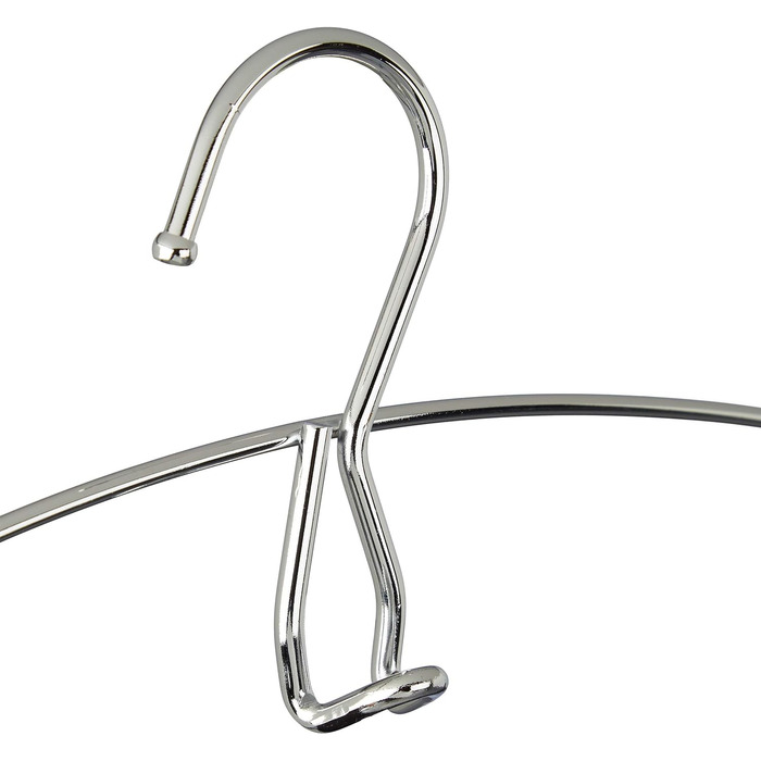 Relaxdays Hosenbügel, 3er Set, platzsparend, Metall, 44,5x37x2,7 cm