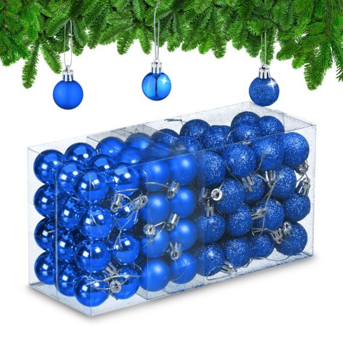 Relaxdays Weihnachtskugeln im 96er Set