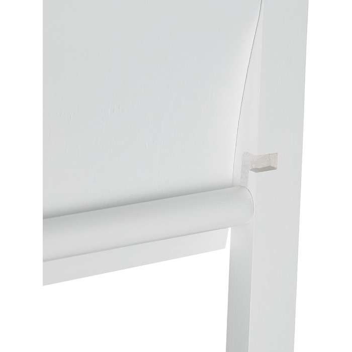 Relaxdays, Klobürste, Klopapierhalter, Toilettenbürste, Toilettenpapierhalter, Bambus, HBT 82x36x21 cm, weiß WC Garnitur, Edelstahl, Kunststoff, 36 x 21 x 82 cm