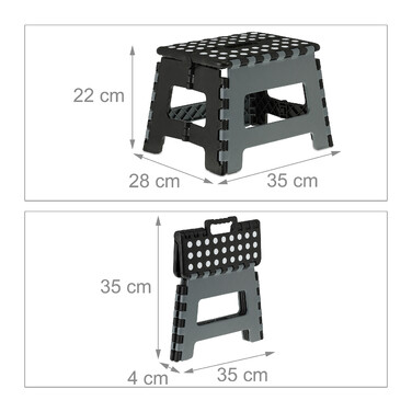 Relaxdays Klapphocker faltbar M