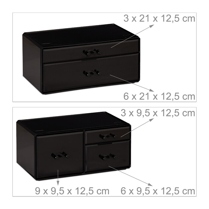 Relaxdays Acryl Make Up Organizer mit 21 Fächern