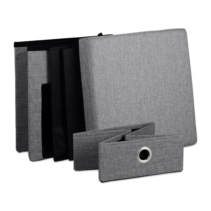 Relaxdays Sitzhocker mit Stauraum 2 Schubladen