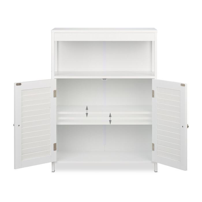 Relaxdays Weißer Badschrank