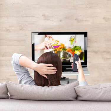 Relaxdays TV Board mit Rollen weiß