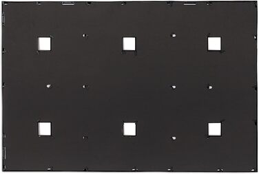 Relaxdays XXL Bilderrahmen Collagen für 24 Bilder in 10 x 15, Hoch- oder Querformat, Kunststoff, HxB 57 x 86 cm, (Schwarz)